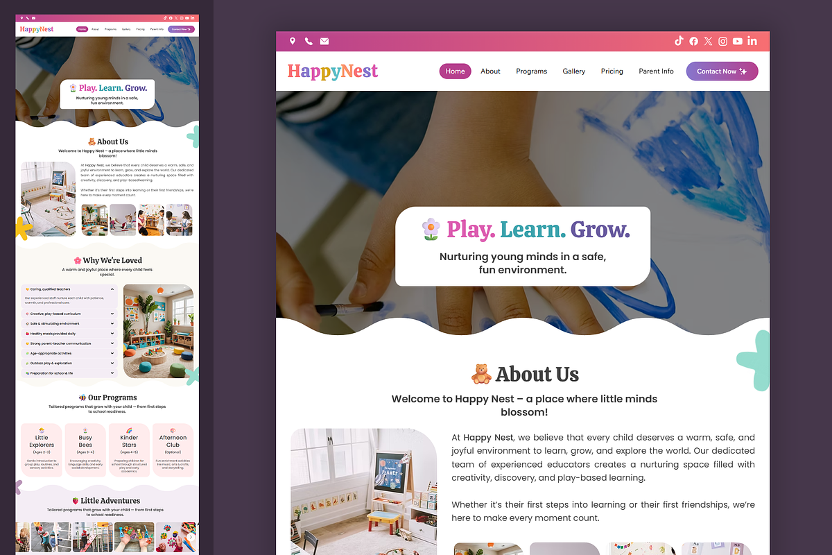 Child Daycare - Wix Studio Website preview 8