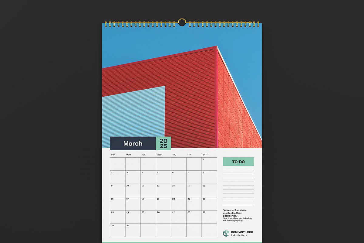 A3 Real Estate Calendar Template preview 4