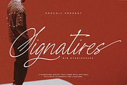 Signatires, a Script Font by din-studio.com (Thumbnail 1 of 10)