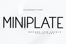 Miniplate