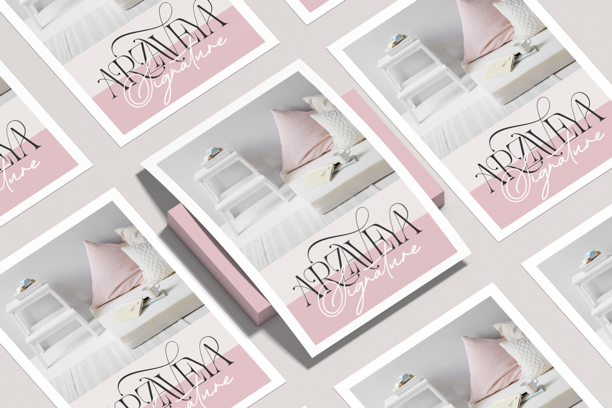 Arzaveya Font Duo | 27 Font Files, a Script Font by IM Studio (Photo 3 of 13)