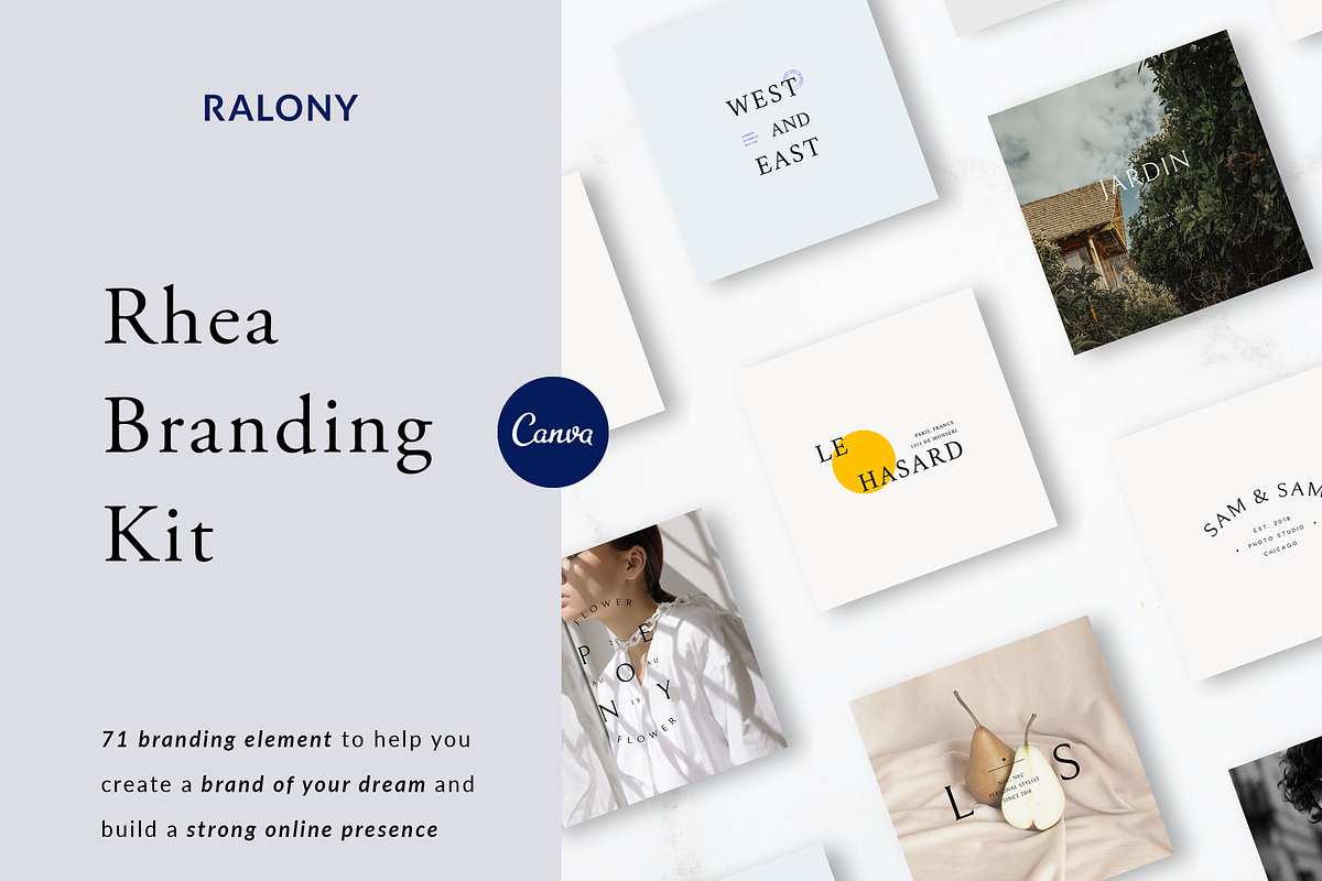 Rhea Branding Kit, a Branding & Logo Template by Ralony (Photo 1 of 6)