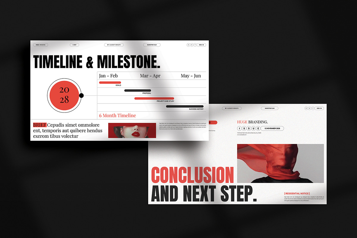 HUGE | Marketing Plan Template, a Presentation Template by TemplateFolio-Shop (Photo 9 of 10)