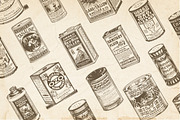 Ham and Sausages Vintage, an Illustration by Retro Machine (Thumbnail 4 of 7)
