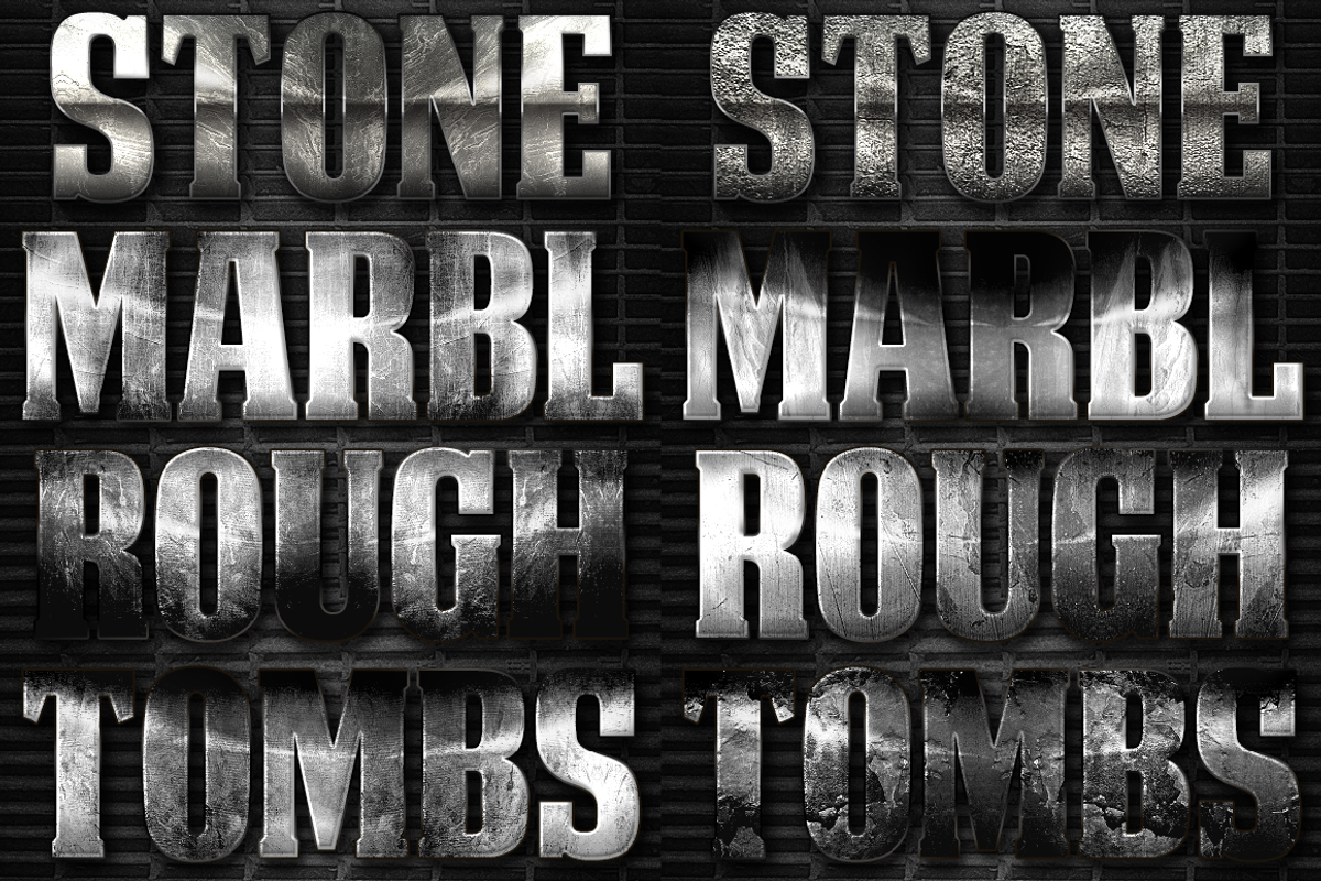 32 Extreme Stone Layer Styles 2, a Layer Style Add-On by DesignFathoms (Photo 2 of 2)