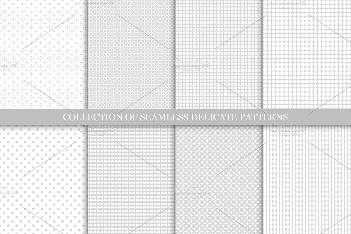 Monochrome seamless minimal patterns, a Pattern Graphic by ExpressShop (Photo 1 of 4)