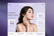 Nail Salon Framer Template w Booking, a Landing Page Template by vatesdesign (Thumbnail 1 of 4)