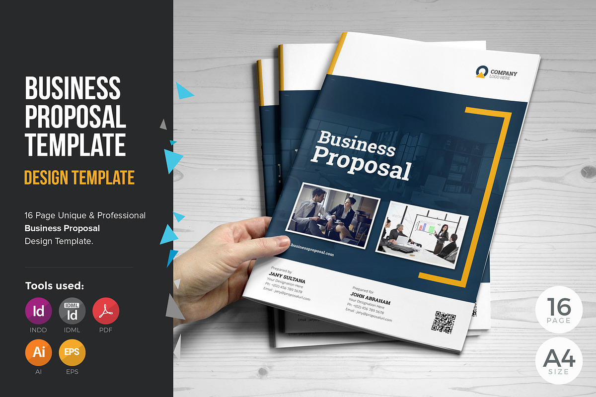 Business Proposal Template V2, a Brochure Template by JanySultana (Photo 1 of 14)