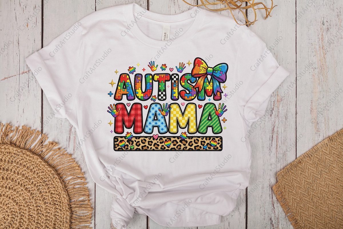 Autism Mama Coquette Bow PNG, an Illustration by CraftArtStudio (Photo 3 of 4)