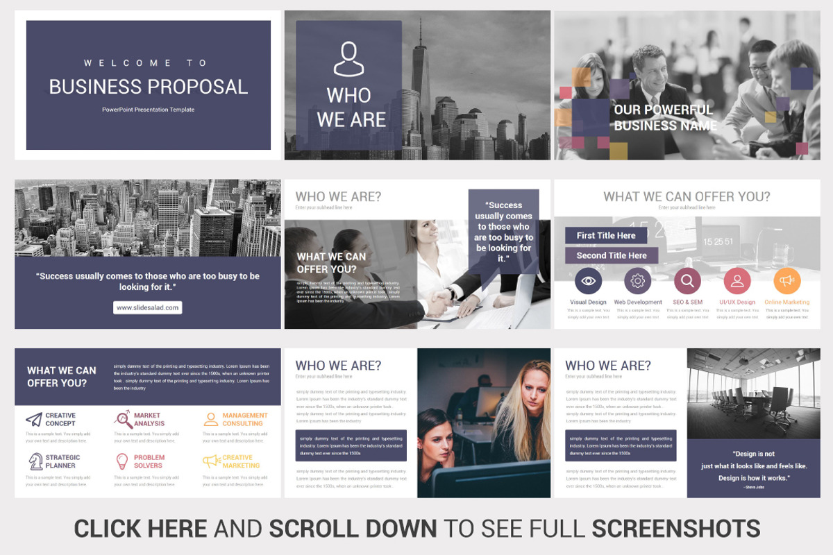 Business Proposal PowerPoint Design, a Presentation Template by SlideSalad (Photo 5 of 17)