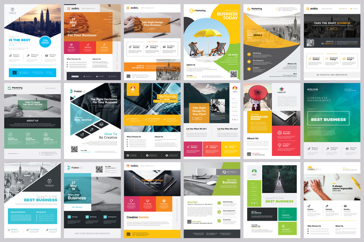 Corporate Business Flyers Bundle, a Flyer Template by GoldenPixelStudio (Photo 11 of 21)