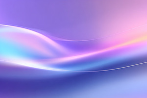 Smooth pastel waves flow across a soft purple and blue gradient, an Abstract Photo by Ales Munt