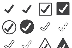 Confirm icons set