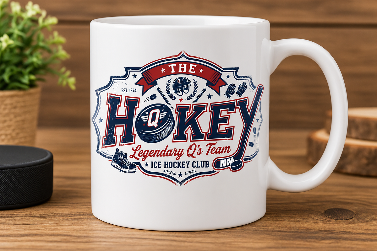 Vintage Hockey Team Logo Design, an Object Graphic by Artivon (Photo 3 of 3)