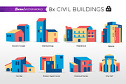 Civil Buildings - Vector World, an Illustration by Hurcastock! (Thumbnail 1 of 2)