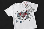 Skulls & Bones set, a Decorative Illustration by CatMadePattern (Thumbnail 7 of 7)