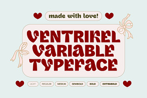 VENTRIKEL Display Variable Font