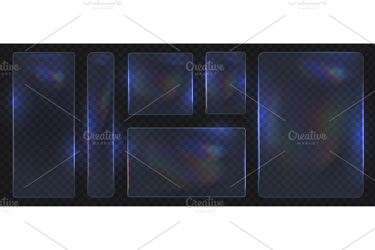 Glass plate. Futuristic glowing, a Technology Illustration by Frogella