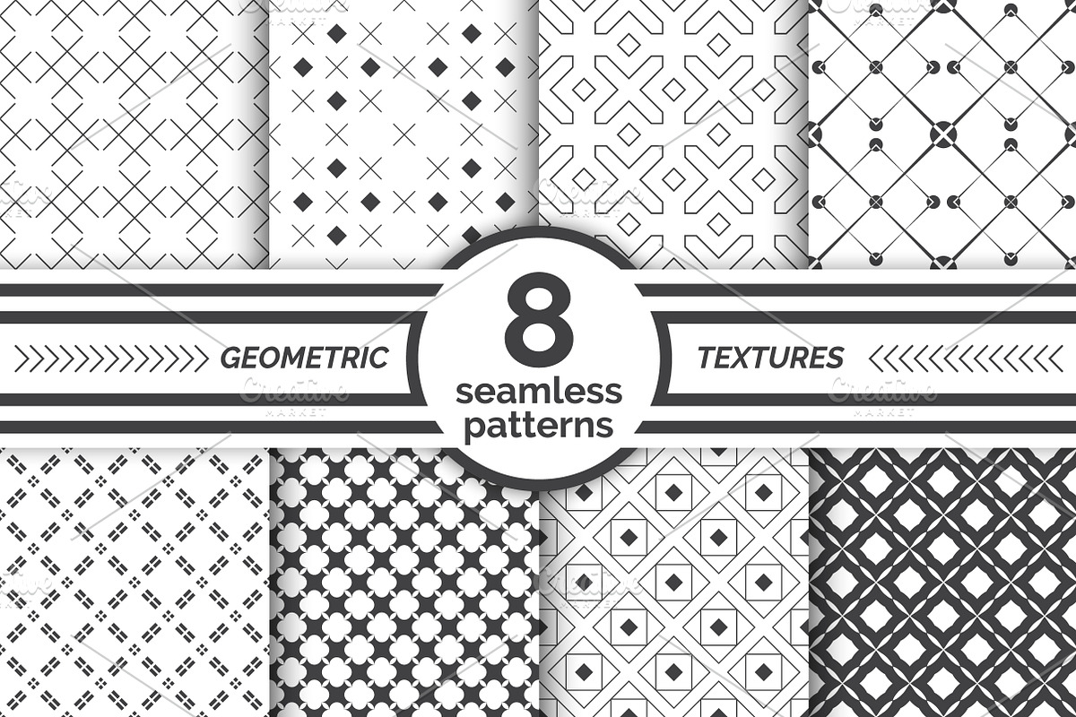 Set of classical geometric textures, a Pattern Graphic by pattern shop (Photo 1 of 9)