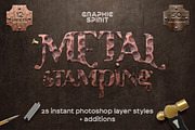Metal Stamping Photoshop Styles