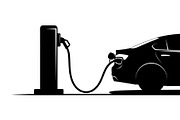 Electric Vehicle Charging Silhouette, a Graphic by musafir_fashion (Thumbnail 15 of 22)