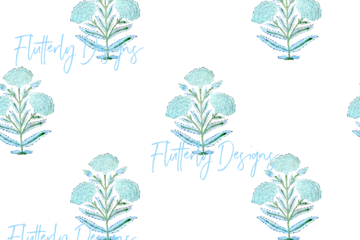 Block Print India Pattern, seamless, a Pattern Graphic by Grandmillennial Lane