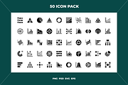 50 Charts and diagrams icons, an Icon by Wencory (Thumbnail 1 of 2)