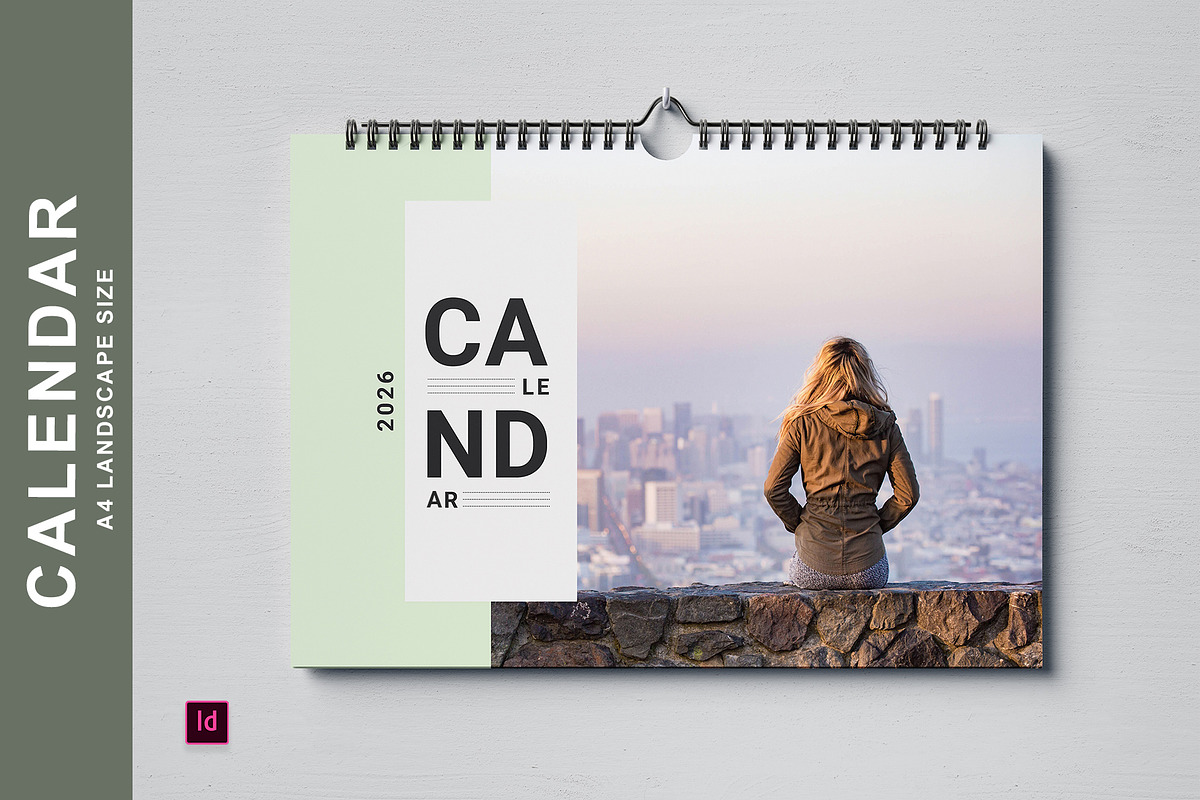 Calendar Template/Landscape 2026, a Stationery Template by Design Zone (Photo 1 of 7)