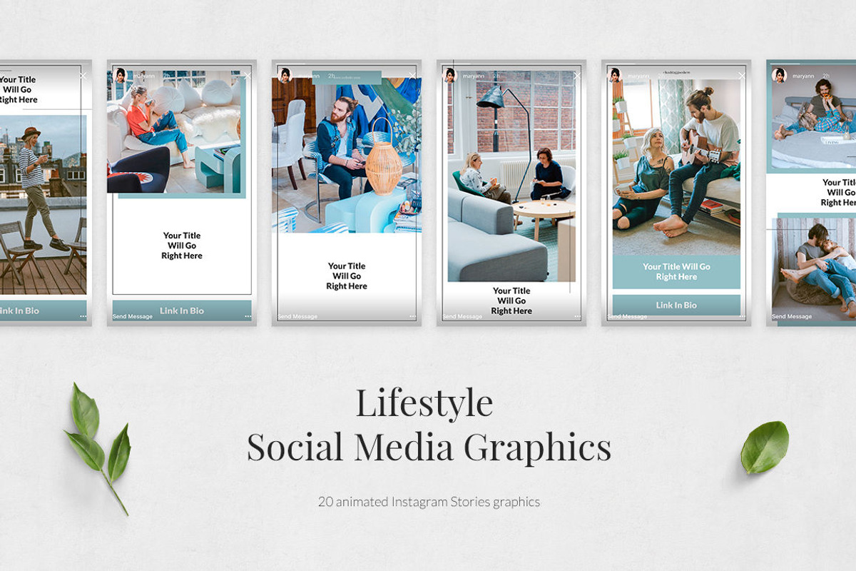 Lifestyle Animated Instagram Stories, a Social Media Template by Social Corner Graphics (Photo 3 of 9)