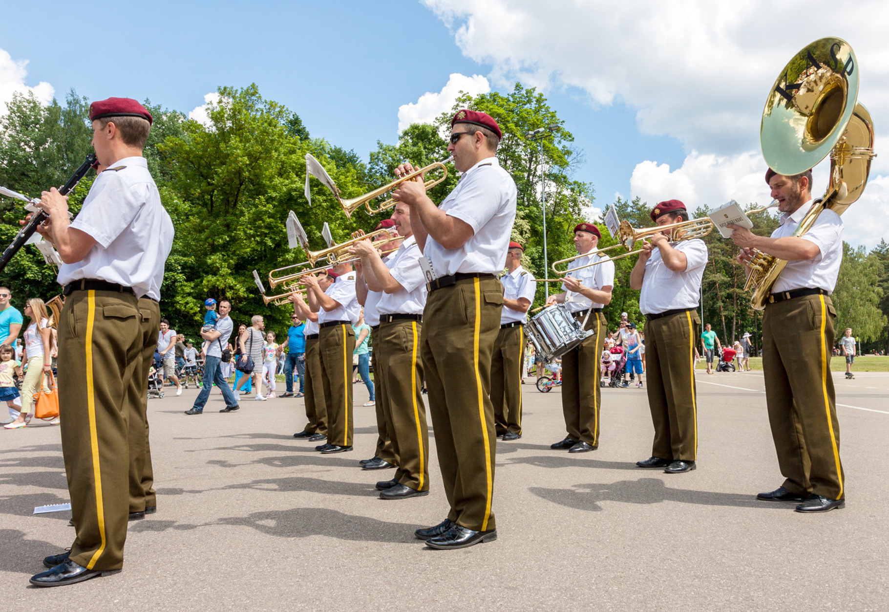 Military brass big band playing, a Person Photo by BOOCYS