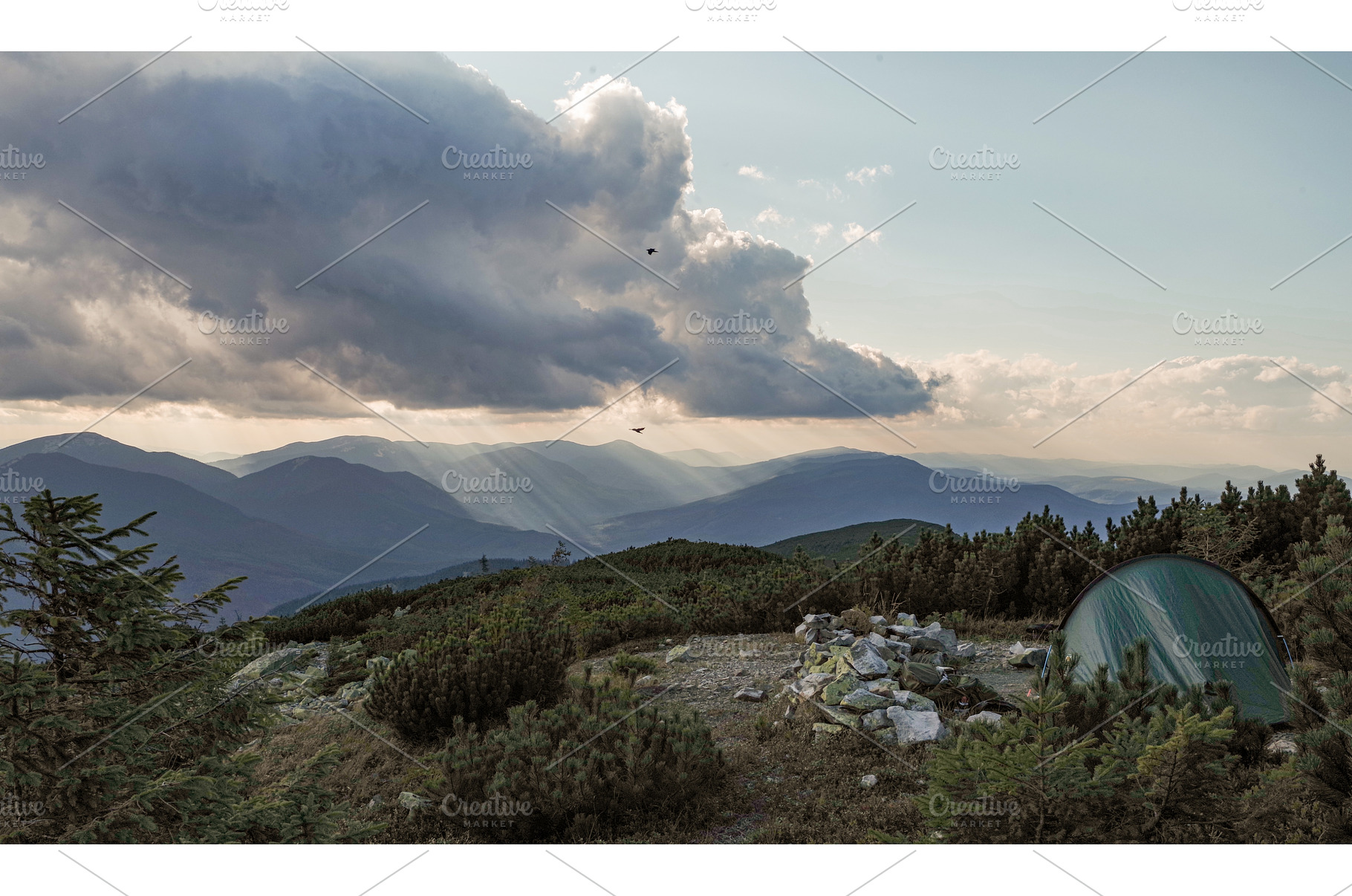 Dramatic mountain landscape with a, a Nature Photo by Stockphoto by vzwer