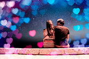 Romantic Heart Bokeh Photo Overlays, an Action Add-On by PhotoSpirit (Thumbnail 5 of 13)