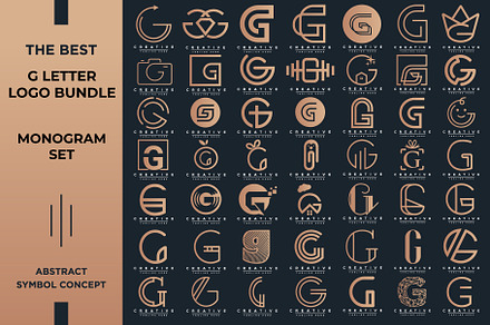Letter G Logo Bundle Monogram Set