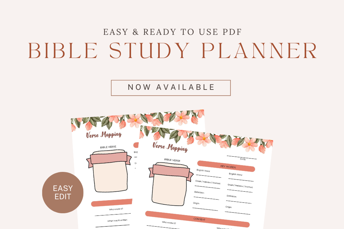Bible Study Planner, a Stationery Template by Local Marketing Templates (Photo 1 of 3)