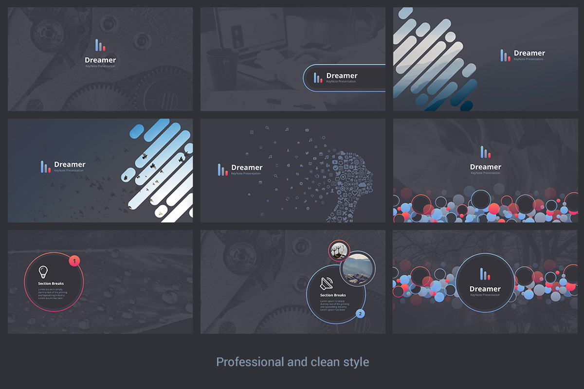 Dreamer PowerPoint Template, a Presentation Template by HiSlide.io