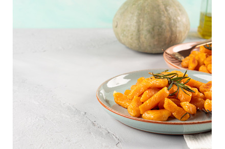 Pumpkin recipe homemade gnocchi on