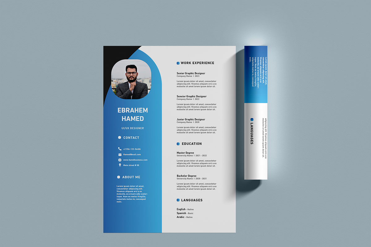 100 Resume - luxury templates, a Resume Template by Hamed Studio (Photo 9 of 15)