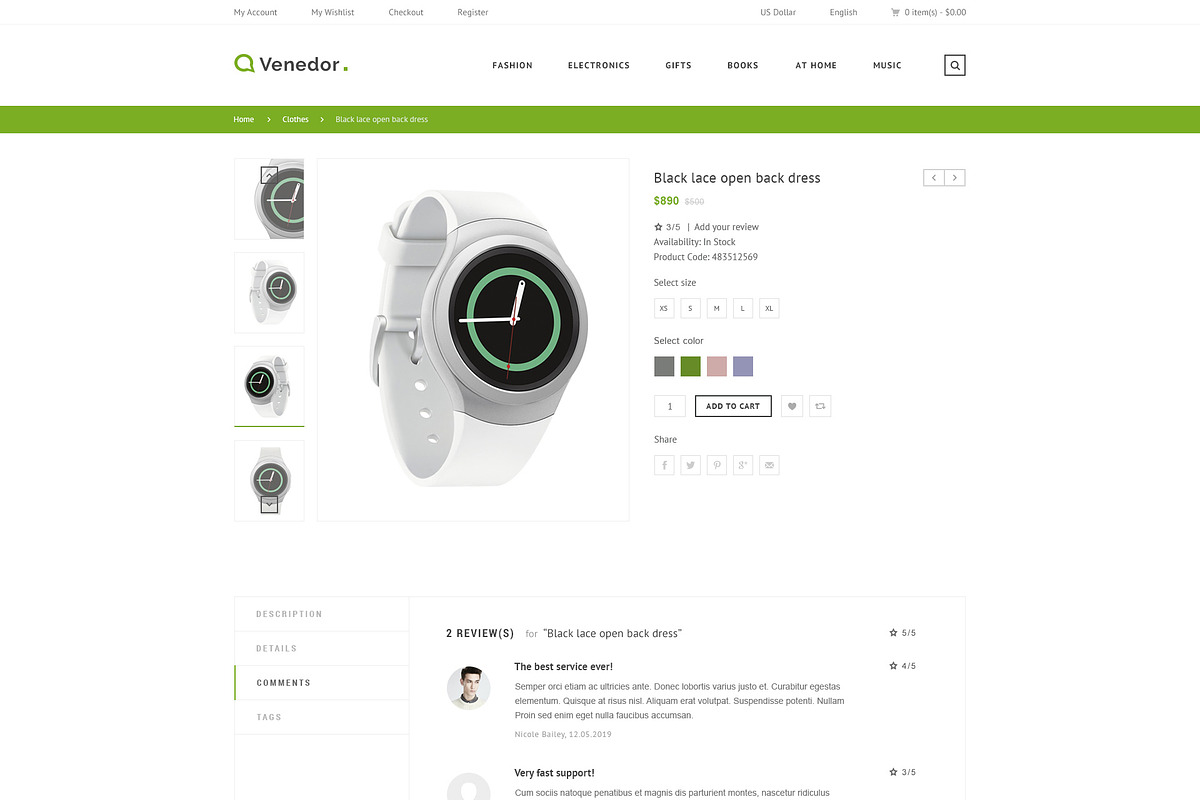 Venedor - eCommerce PSD Template, a Websites & App Template by Promokit (Photo 9 of 10)