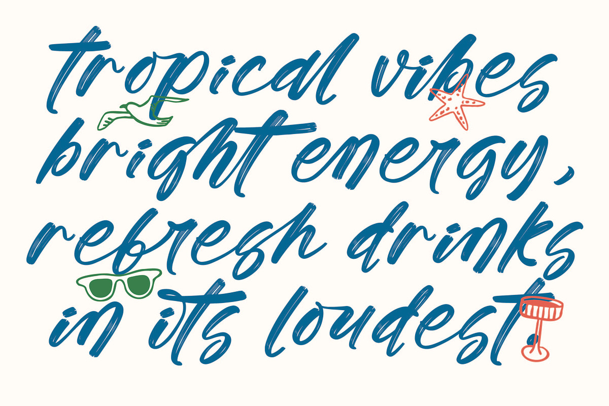 Tropics Sometimes Beaches, a Script Font by stylishtype.co (Photo 10 of 15)