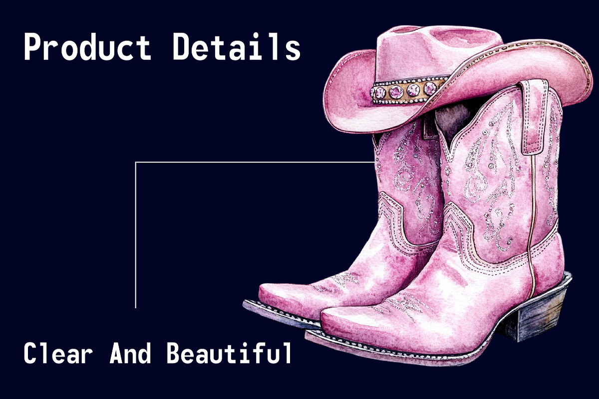 Cowgirl Bachelorette Clipart, a Seasonal Illustration by CitraGraphics (Photo 7 of 7)