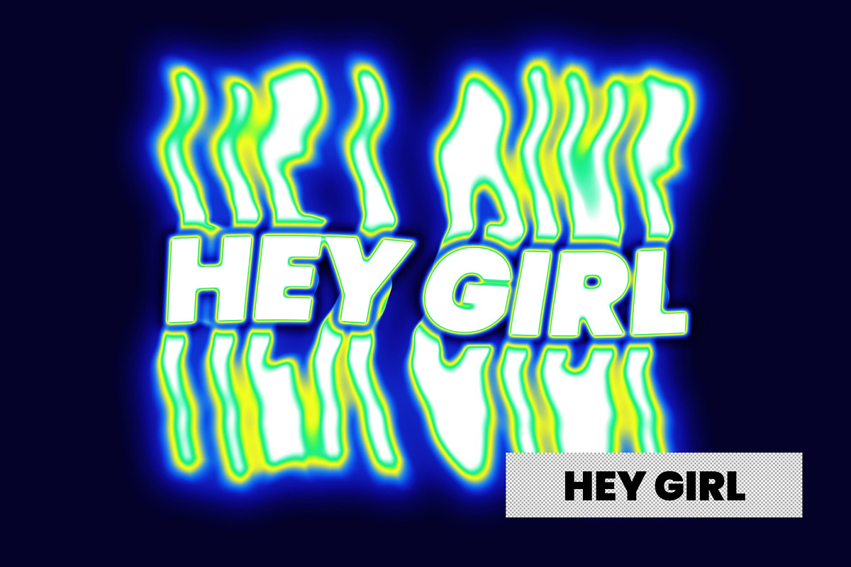 Retro Melt Text Effect, a Layer Style Add-On by WudelMbois Studio (Photo 2 of 3)