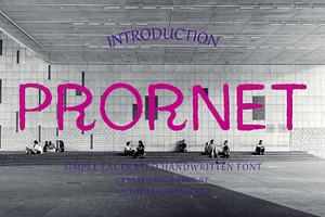 PRORNET - Handwritten Font