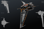 Vertical Fighter, a Cars & Vehicle 3D Model by obeyart (Thumbnail 1 of 7)