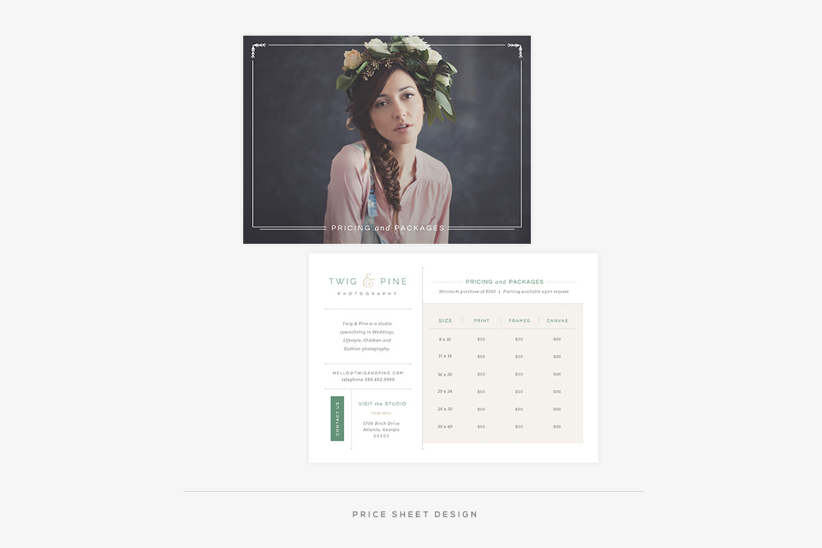 Twig & Pine II Welcome Packet, a Stationery Template by Red Met Yellow Creative (Photo 8 of 11)