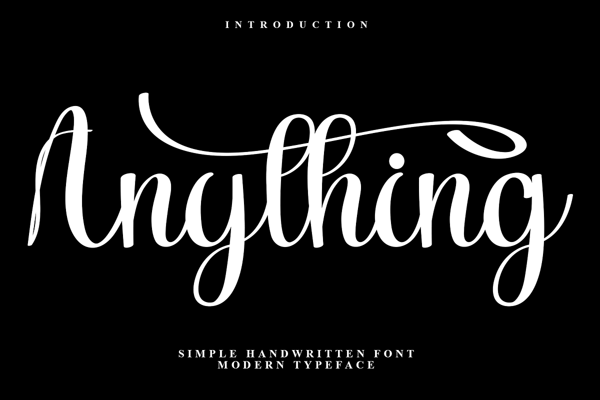 Anything, a Handwritten Font by FreshTypeINK (Photo 1 of 8)