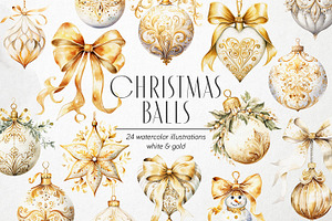 Christmas Baubles PNG Overlays