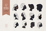 Inner life - Line art Space Faces, an Object Illustration by Lana Sham (Thumbnail 2 of 14)