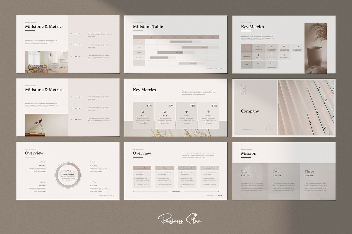 Business Plan Powerpoint Template, a Presentation Template by SlideCo (Photo 12 of 16)