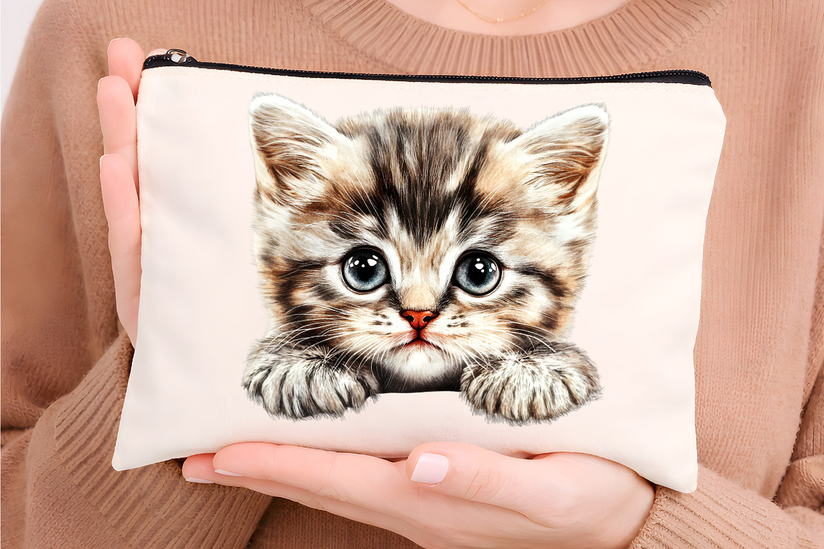 watercolor funny peeking cats clipar, an Illustration by GatewayDesign (Photo 8 of 9)