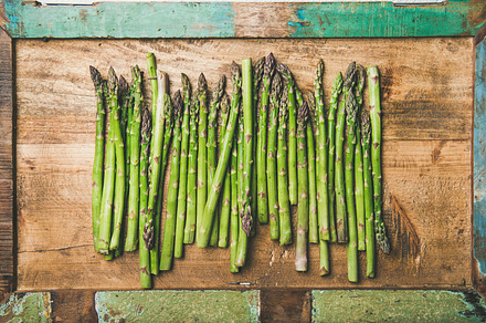 Raw uncooked green asparagus in row stock photo containing asparagus and, a Food & Drink Photo by Foxys
